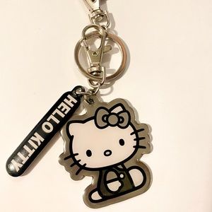 Hello Kitty Sanrio black & white key chain